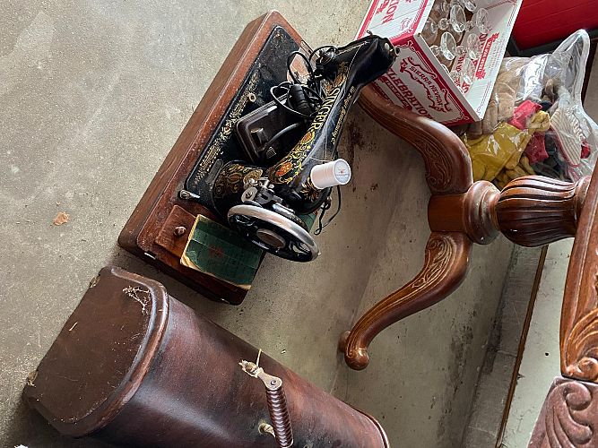 Garage Sale Tools, Vintage, Glassware, Art prints photo