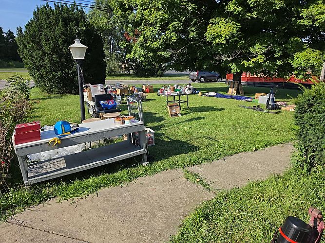 Large yard sale