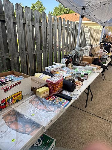 Huge garage sale cover