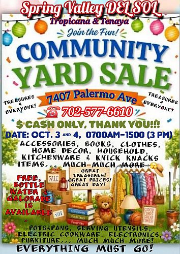 SPRING VALLEY COMMUNITY YARD SALE
