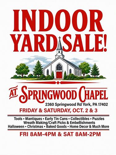 Yard Sale at Springwood Chapel