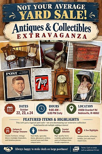 Antique, Collectible, and Home Goods Extravaganza cover