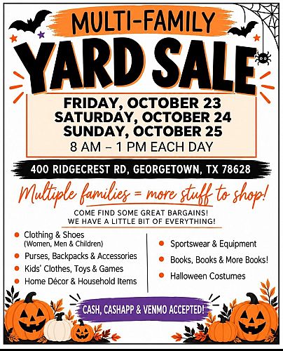 Multi-Family Yard Sale cover